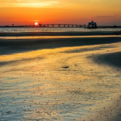 Low Tide Beach Sunset
